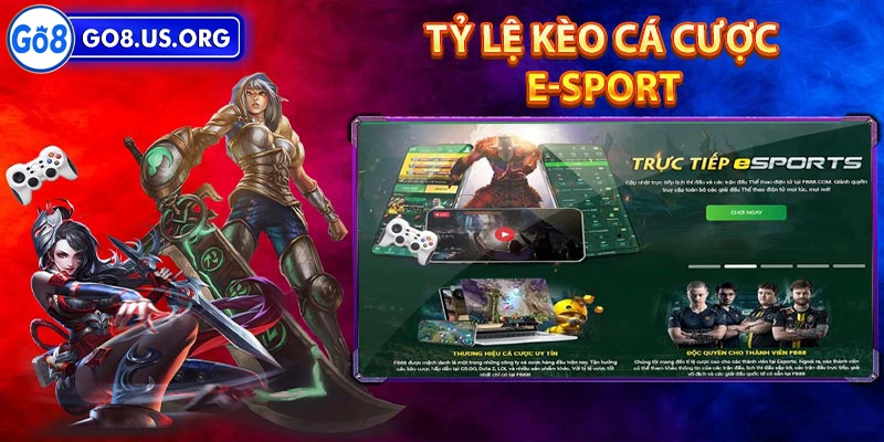 Các loại kèo cược Esports phổ biến khi chơi tại Go8